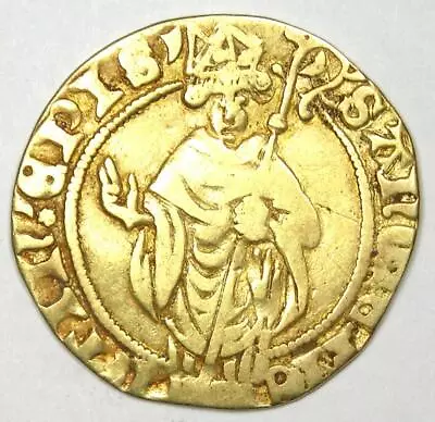 1431-1455 Netherlands Utrecht Rudolph Gold Goldgulden Coin 1GG - VF Details • $660.25