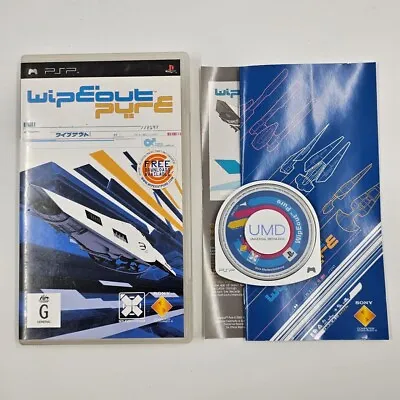 Wipeout Pure PSP Playstation Portable Game + Manual 04F4 • $19.95