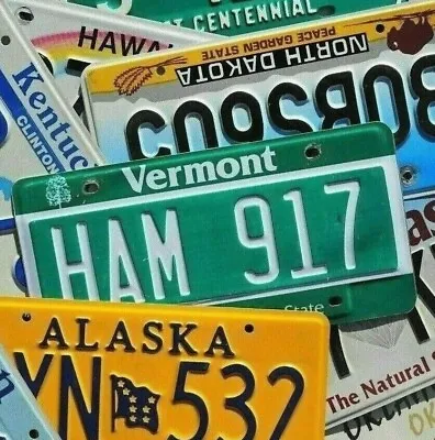 Authentic License Plate - ALL 50 STATES + Territories NICE License Plates Lot • $16.99