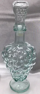 Vin.Vetreria Etrusca Glass Mod Dep WineDecanter Grape Design 500ml Made In Italy • $45.99