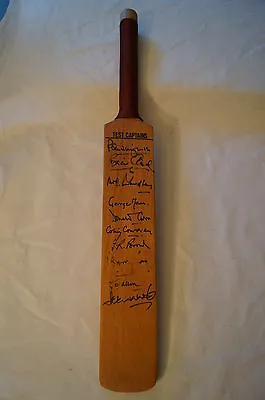 $59.95 • Buy Cricket - Miniature -Test Captains -Print Signature Cricket Bat Yardley, Cowdrey