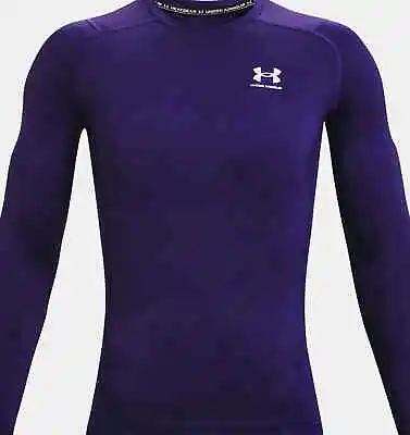 Under Armour HeatGear Long Sleeve Compression Fit Mens Shirt 1361524 FREE SHIP ! • $33.99