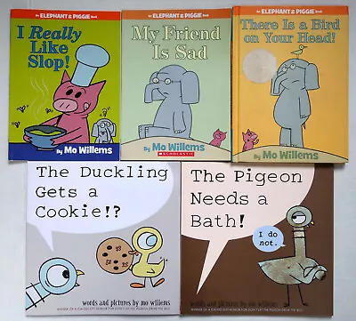 Mo Willems Elephant Piggie Duckling Pigeon Series Lot 5 Slop Sad Bird Cookie + • $14.50