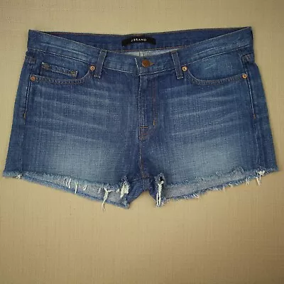 J Brand Cut Off Jean Shorts Women's Size 31 Mid Rise Libra Medium Wash Denim • $25.99