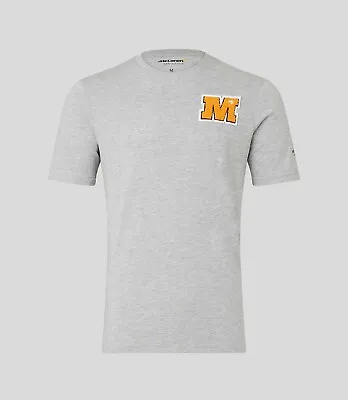 McLaren F1 Team T Shirt USA Varsity Grey  Official Merchandise • £20