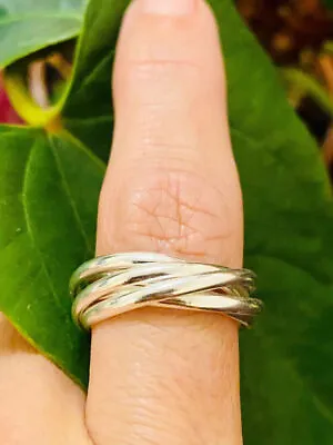 Russian 4 Band 925 Sterling Silver Band &Statement Ring Handmade Ring All Size • $16.05