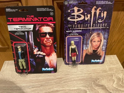 $34.99 • Buy Reaction Buffy The Vampire Slayer Buffy & The Terminator Arnold 2 Figure Lot