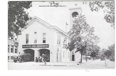 Postcard Fire Station Millville Fire House Millville New Jersey • $8.98