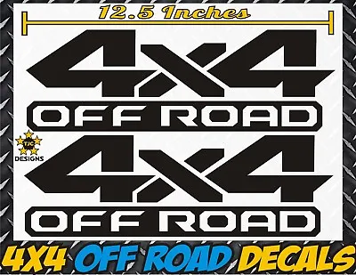 4x4 Offroad Truck Bed Decals GLOSS BLACK For Dodge RAM Dakota • $13.50