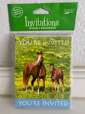  Wild Horses  Birthday Horse Party Invitations  8 Count • £1.88