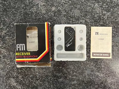 Vintage Mini Portable AM/FM Receiver Made In Hong Kong • $15