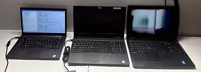 Lot Of 3 Dell Latitude 7480 Intel I5-7300u 2.6ghz 8gb Ram 5590 E5550 • $125