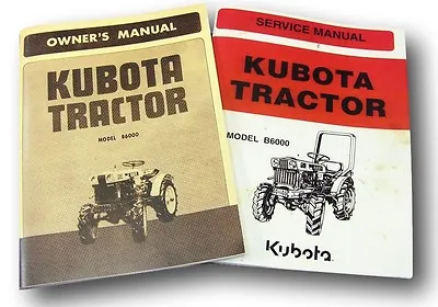 Set Kubota B6000E Tractor Service Repair Owners Operators Parts Manual Catalog • $29.57