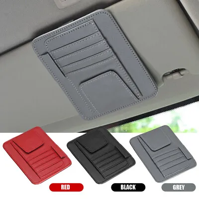 1x Car Sun Visor Glasses Sunglasses Card Holder Clip Organizer Vehicle Accessory • £5.86