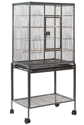 YES4PETS 135cm Bird Cage Parrot Aviary Pet Stand-alone Budgie Perch Castor Wheel • $99.99