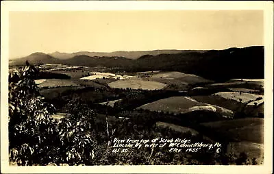 RPPC~View From Top Scrub Ridge Lincoln Highway West Of McConnellsburg PA US 30 • $2.23
