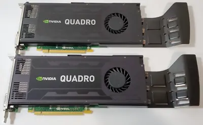 LOT OF 2 Nvidia Quadro K4000 3GB GDDR5 DP/DVI Graphics Cards 0D5R4G • $60