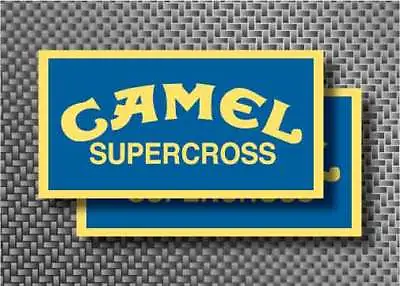 2pc 5  Vintage Camel Supercross Sticker Set CR RM YZ KX AHRMA MX RC XR VMX • $7.75