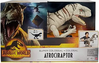 Jurassic World Super Colossal Atrociraptor 93cm Dinosaur Giant Ghost Rex Toy • $119