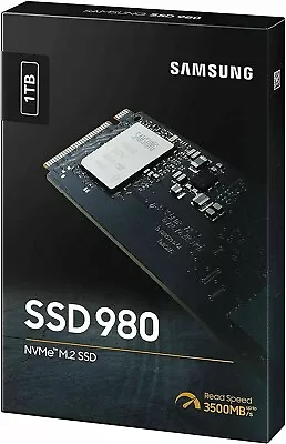 £59.95 • Buy Samsung 980 1TB SSD MZ-V8V1T0 M.2 2280 NVMe PCIe Solid State Drive New + Boxed