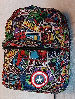Bioworld Marvel Comics Comic Print 16  Backpack • $12.47