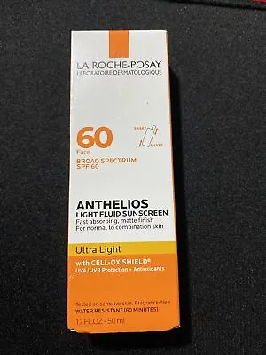 La Roche - Posay Anthelios SPF 60 Ultra Light Sunscreen Fluid 1.7 Oz  Exp 11/24 • $15.99