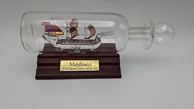 1620 Pilgrim Father's Sailing Ship - Mayflower Glass Collection Mini - Pre-Owned • $21.95