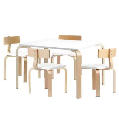 $158 • Buy Keezi Nordic Kids Table Chair Set Desk 5PC Activity Dining Study Children Modern