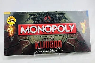 Monopoly Star Trek Klingon Limited Edition 850 Of 1701 • $55