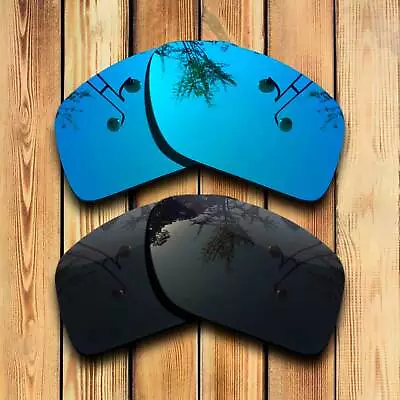 Stealth Black & Glacier Blue Polarized Replacement Lenses For-Oakley Dangerous • $13.88