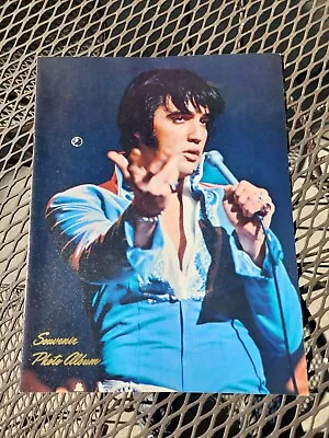 RARE ELVIS Presley SOUVENIR PHOTO ALBUM 1972 RCA Concert Tour Program VG+ • $35