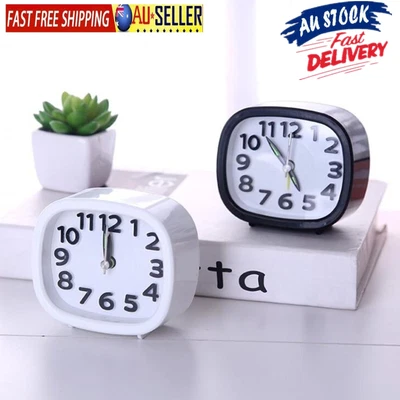 $12.80 • Buy  Low Noise Alarm Clock Quiet Clocks Battery Bedside Desk Analogue Silent Clock