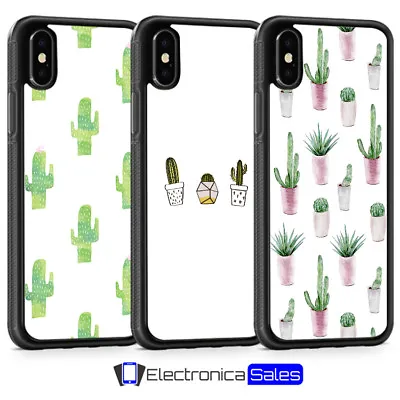 Cactus Plant Pattern Watercolour Phone Case For IPhone X XS XR 8 7 6 6S 5 5S SE • £4.99