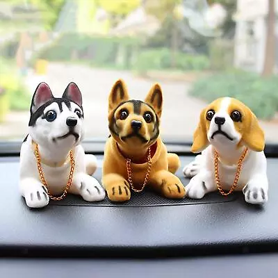 Dashboard Head Dogs Nodding Dog Figurine For Car Dashboard Desk Ornament • £9.10