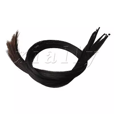 5Pcs Black 60g Violin Bow Hair For Violin Bow Replacement Parts 83cm L • $11.74