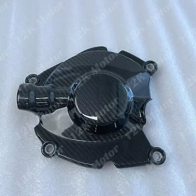 100% Carbon Fiber Right Engine Clutch Gearbox Case Cover For YAMAHA R1 2015-2019 • $260