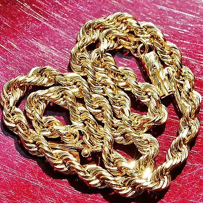 10k Yellow Gold Bracelet 8.75  Solid Diamond Cut Rope Chain 7.8g Michael Anthony • $900