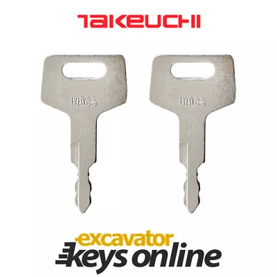 Takeuchi H806 Excavator Key (Set Of 2) Excavator Grader DozerTakeuchi Excavator • $12