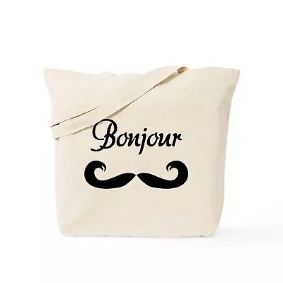 CafePress Bonjour Moustache Tote Bag (588103754) • $10.99