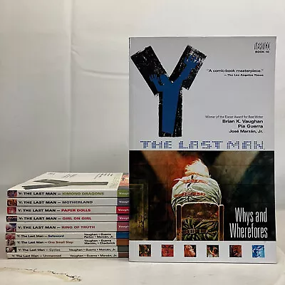 Y: The Last Man Complete Series Volumes 1-10 Vaughan Guerra Marzan TPB Vertigo • $44.99