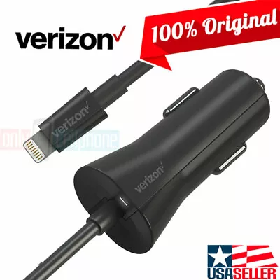 Original Verizon Car Charger For Apple IPhone 13/12/11 Pro/XS Max/XS/8/7/6/5/4S • $6.63