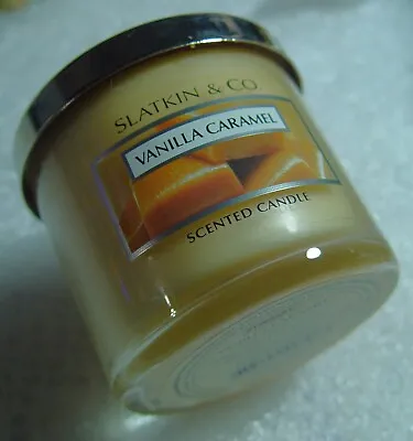 Slatkin & Co Candle VANILLA CARAMEL 4 Oz Jar From Bath Body Works Discontinued • $26.41