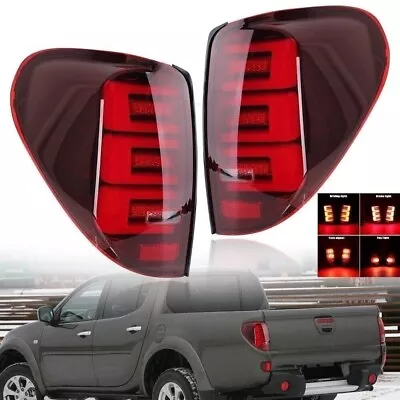 For Mitsubishi L200 Triton 2005-2014 Red Lens 2x LED Rear Tail Light Brake Lamp  • $329.39