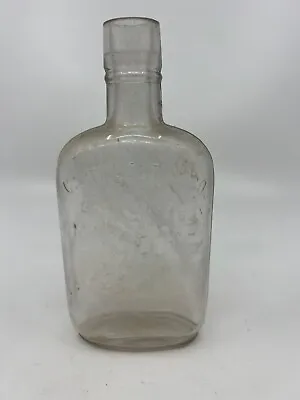 Cahn Belt & Co Baltimore Md 1/2 Pint Pre Pro Antique Whiskey Flask Bottle • $9.99