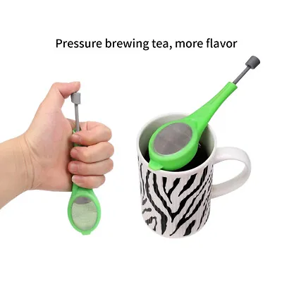 Tea Strainer Mesh Infuser Loose Reusable Silicone  Tea Leaf Filter Diffuser • £3.19