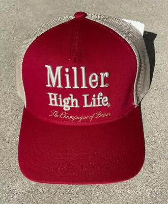 New American Needle Miller High Life Beer Valin Snap Back Trucker Hat NWT • $26.89