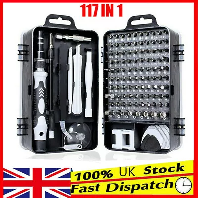 117 In 1 Magnetic Precision Screwdriver Set Computer Pc Phone Repair Tool Kit UK • £13.95