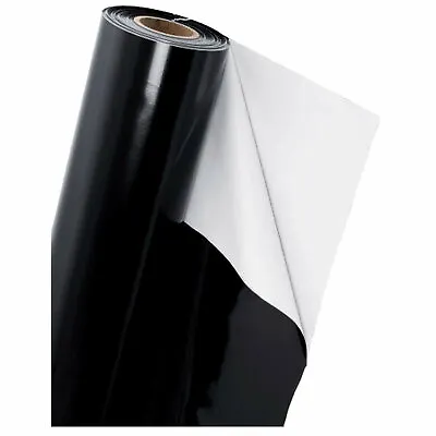 BLACK  WHITE Mylar Reflective Sheeting Film Roll Hydroponic Grow Room ALL SIZES  • £110.85