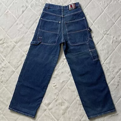 Vtg Y2K Urban Jeanswear Mens Size 28x31 (Meas 27x30.5) Wide Leg Baggy Jeans FLAW • $59.99