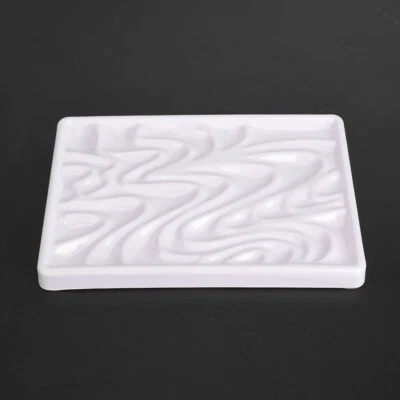 £11.42 • Buy Wavy Imitation Ceramic Palette Art Paint Watercolour Tray Painting Pallet